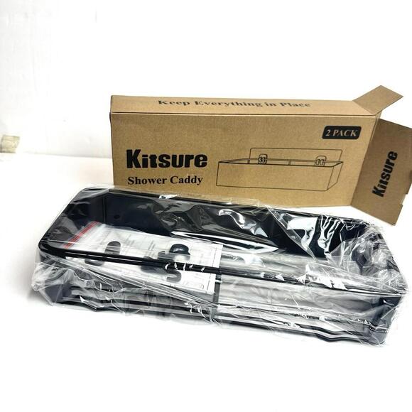 Kitsure Large Shower Caddy - 2 Pack Adhesive Shower Organizer, Drill-Free Shower - Picture 5 of 10